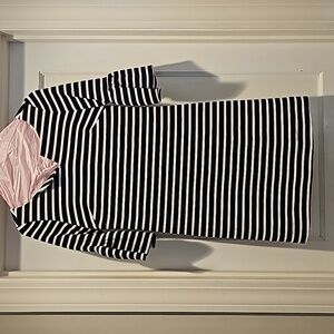 Elizabeth McKay navy & white striped dress size 2